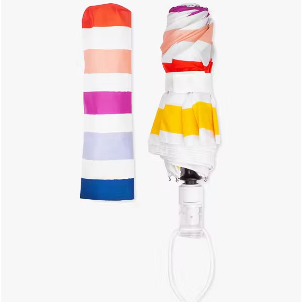 Kate Spade Candy Stripe Umbrella NWT